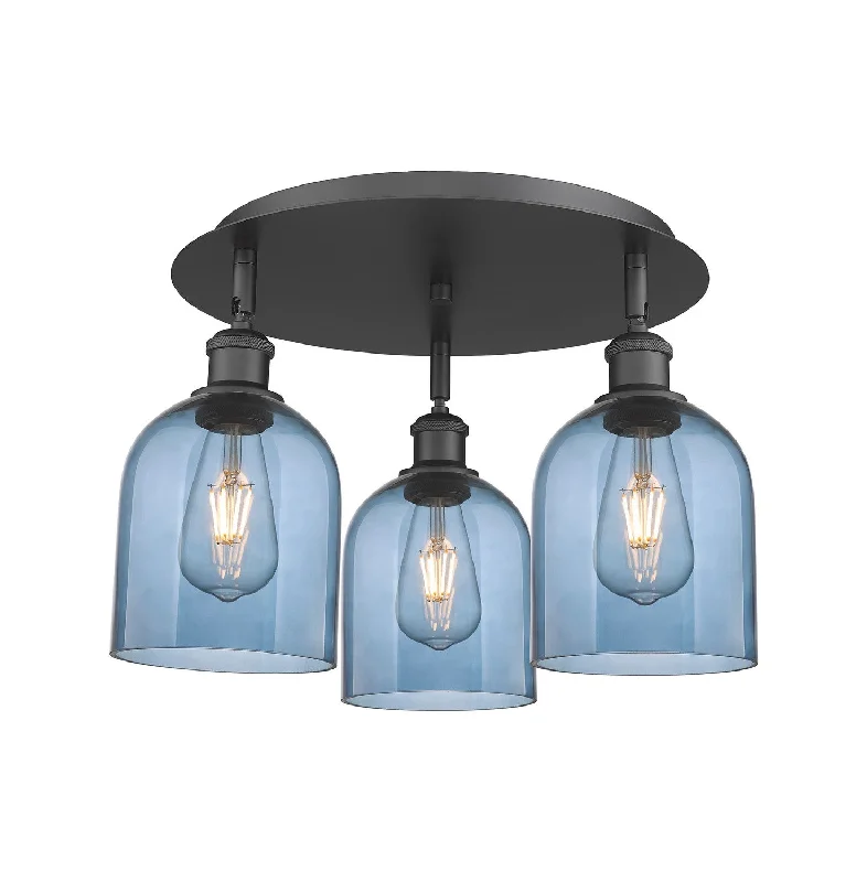 Industrial Lighting for Printing Press FacilitiesDowntown Urban Three Light Flush Mount Industrial Lighting for Printing Press FacilitiesDowntown Urban Three Light Flush Mount