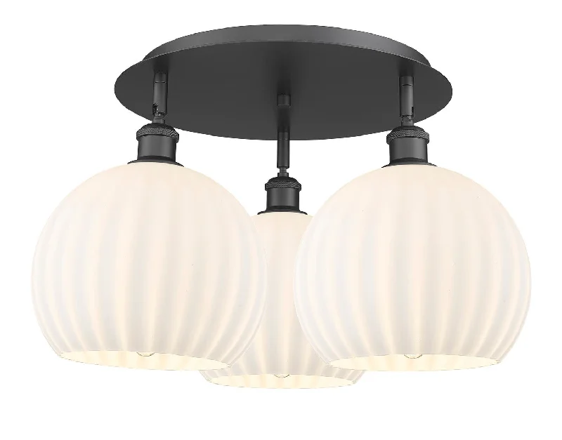 Industrial Area Lighting for Large Open SpacesDowntown Urban LED Flush Mount
