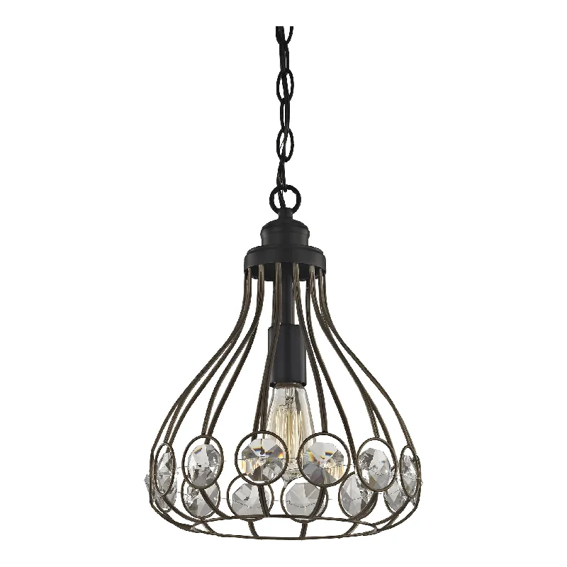 Outdoor - rated track lighting for patiosCrystal Web 11" Wide 1-Light Mini Pendant