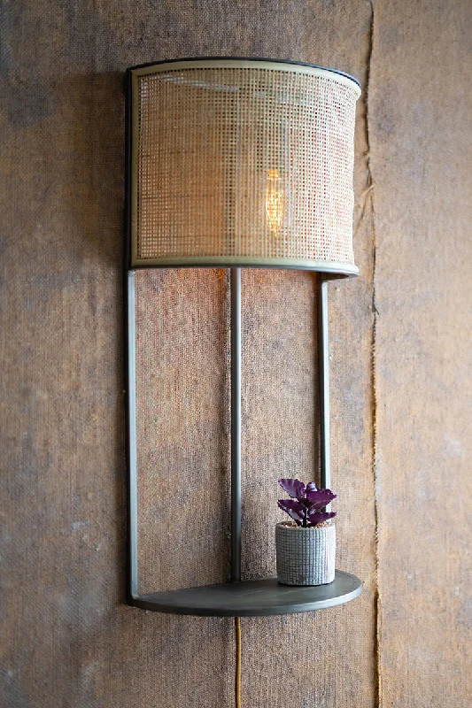 Track lighting with colored glass accentsKalalou CQ7556 Wall Sconce Light with Rattan Shade and Metal Shelf Track lighting with colored glass accentsKalalou CQ7556 Wall Sconce Light with Rattan Shade and Metal Shelf
