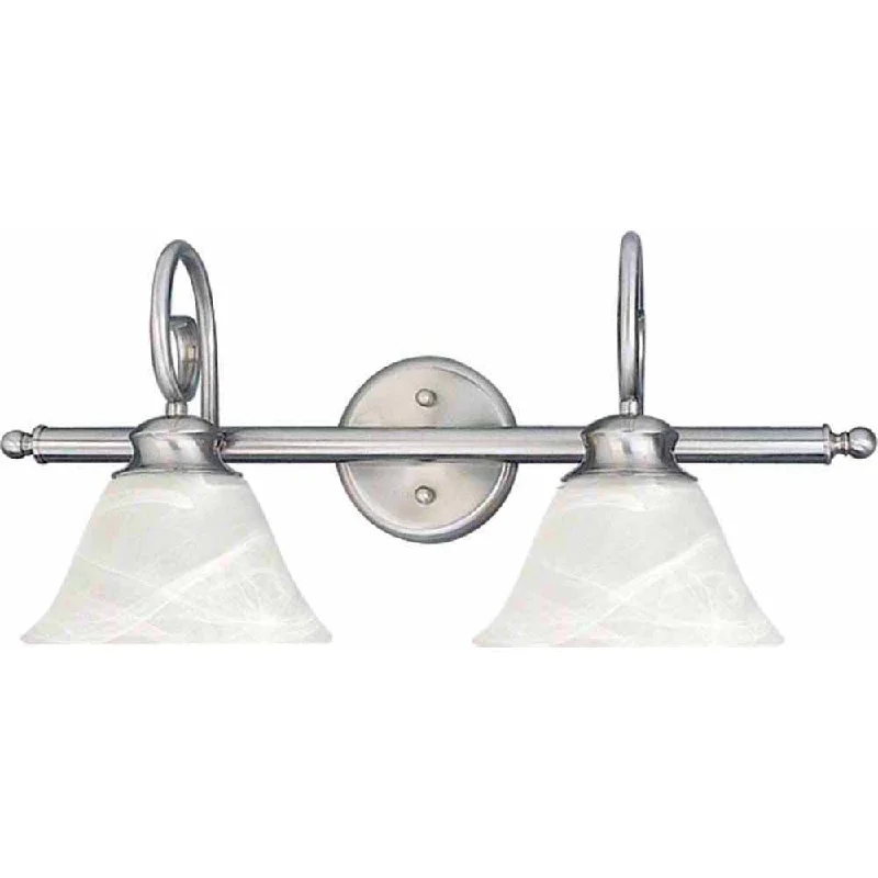 Track lighting for museums and galleriesV1582-33 - 2LT VANITY BRUSHED NICKEL