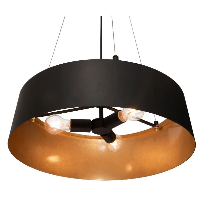 Industrial Lighting for Electronics ManufacturingLyric 22 in. 3 Lights Pendant Light Black finish Industrial Lighting for Electronics ManufacturingLyric 22 in. 3 Lights Pendant Light Black finish