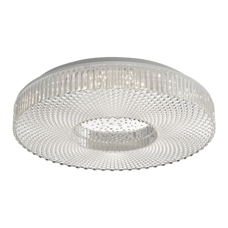 Smart track lighting with voice controlCimona Medium/Large LED Flush Ceiling Light - Clear Finish Smart track lighting with voice controlCimona Medium/Large LED Flush Ceiling Light - Clear Finish