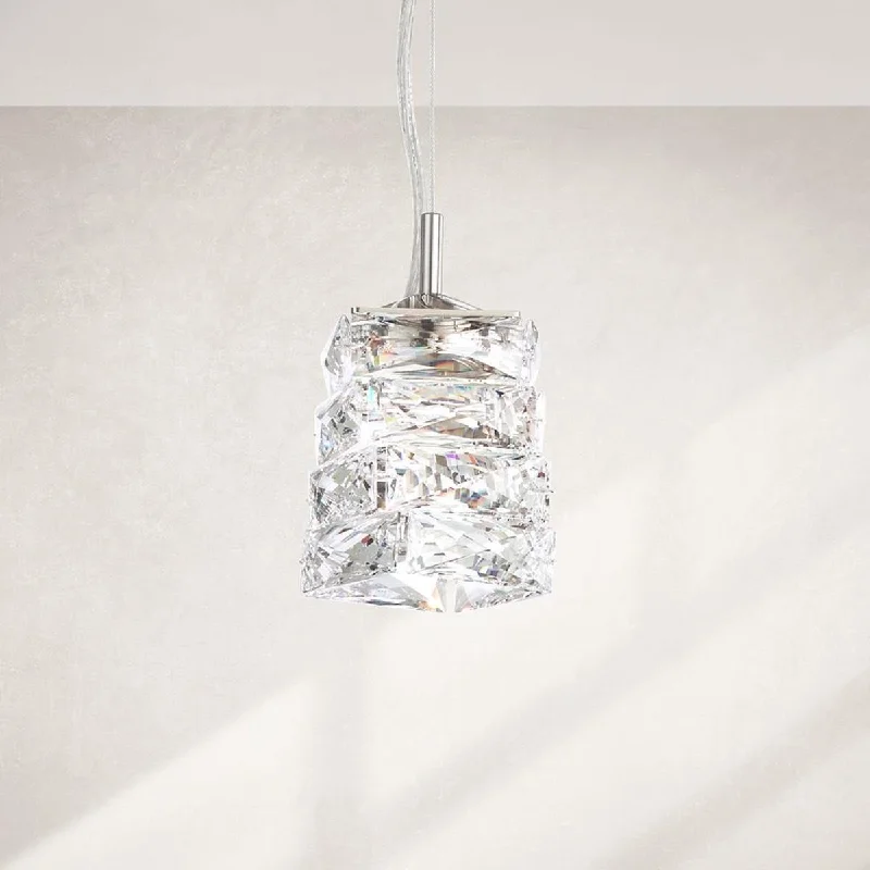 Shock - Resistant Industrial Lighting for Vibrating Machinery AreasGlissando LED 5 inch Stainless Steel Modern Pendant Light with Crystals from Swarovski Shock - Resistant Industrial Lighting for Vibrating Machinery AreasGlissando LED 5 inch Stainless Steel Modern Pendant Light with Crystals from Swarovski