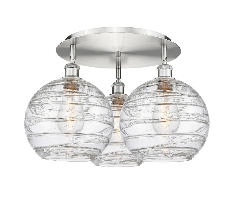 Industrial Lighting for Electronics ManufacturingDowntown Urban Three Light Flush Mount Industrial Lighting for Electronics ManufacturingDowntown Urban Three Light Flush Mount