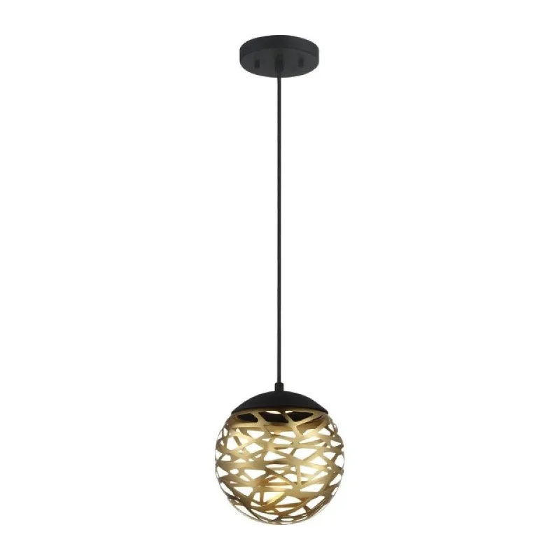 High - Bay LED Industrial Lighting for WarehousesGolden Eclipse 8 in. LED Pendant Light Gold finish
