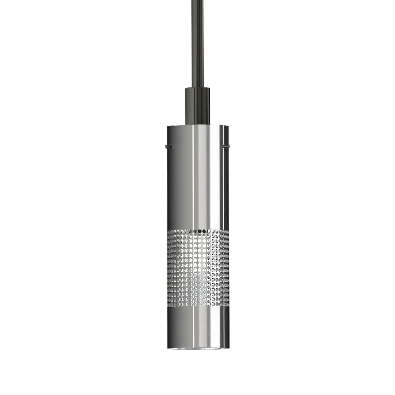 Industrial Exit Sign Lighting for Quick EvacuationGrid 3 3 in. Pendant Light Brushed Nickel finish