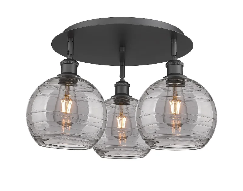 Industrial Wall - Mounted Lighting for Workshop WallsDowntown Urban Three Light Flush Mount Industrial Wall - Mounted Lighting for Workshop WallsDowntown Urban Three Light Flush Mount
