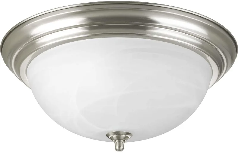 Track lighting for rental propertiesProgress Lighting P3926-09 3-Light Flush mount, Brushed Nickel