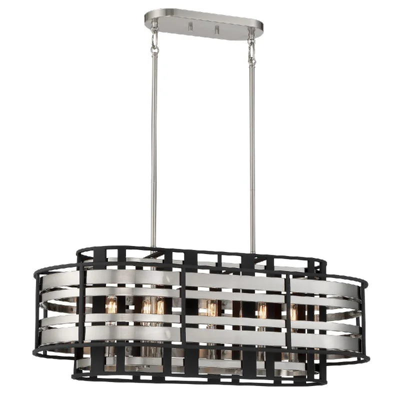 Industrial Lighting for Pharmaceutical ManufacturingPresten 32 in. 8 lights Pendant Light Brushed Nickel Finish Industrial Lighting for Pharmaceutical ManufacturingPresten 32 in. 8 lights Pendant Light Brushed Nickel Finish