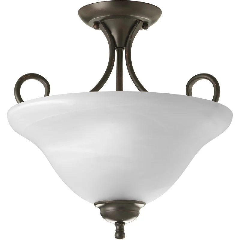 Track lighting for rental propertiesP3460-20 - 2 Light 60W(M) Antique Bronze Semi Flush Mount Track lighting for rental propertiesP3460-20 - 2 Light 60W(M) Antique Bronze Semi Flush Mount