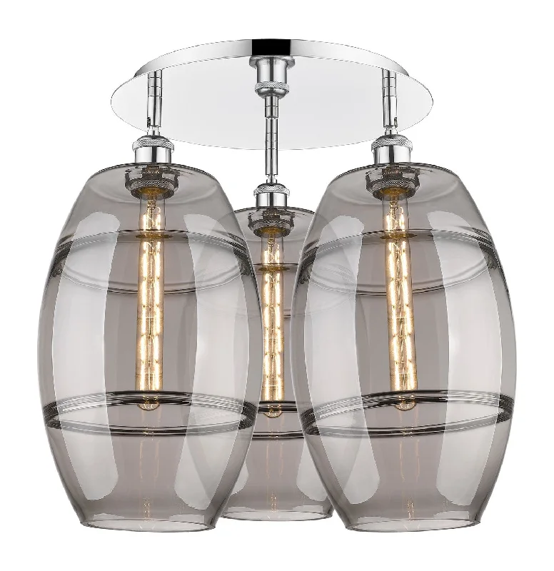 Corrosion - Resistant Industrial Lighting for Coastal FactoriesDowntown Urban Three Light Flush Mount Corrosion - Resistant Industrial Lighting for Coastal FactoriesDowntown Urban Three Light Flush Mount