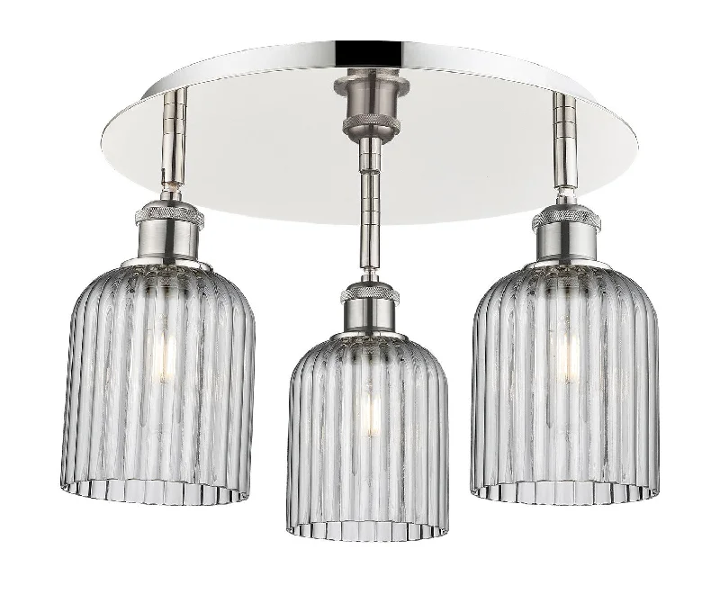 Waterproof Industrial Lighting for Wet AreasDowntown Urban Three Light Flush Mount Waterproof Industrial Lighting for Wet AreasDowntown Urban Three Light Flush Mount