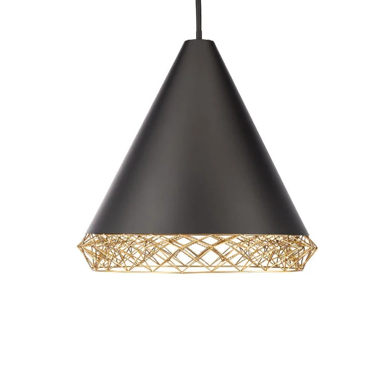 Industrial Task Lighting for Precision WorkstationsLacey 22 in. LED Pendant Light Black finish