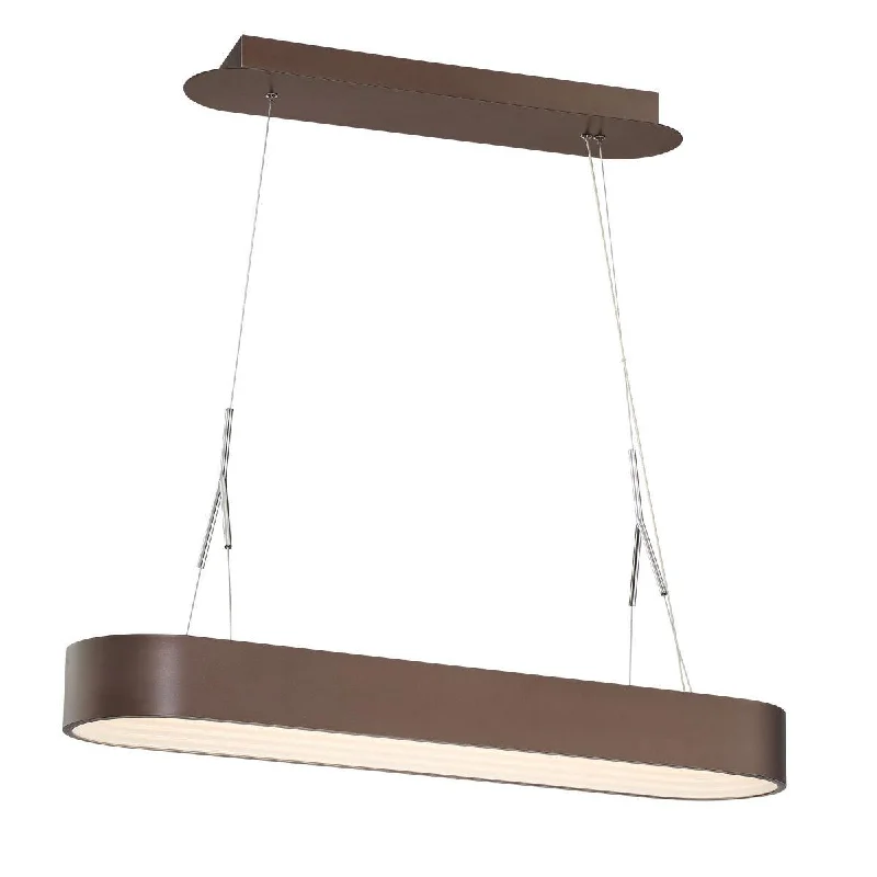 High - Bay LED Industrial Lighting for WarehousesStep Up 34 in. LED Pendant Light Brown finish