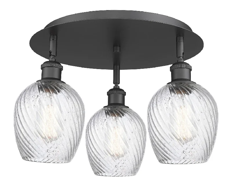 Industrial Lighting with High CRI (Color Rendering Index) for True Color PerceptionDowntown Urban Three Light Flush Mount Industrial Lighting with High CRI (Color Rendering Index) for True Color PerceptionDowntown Urban Three Light Flush Mount