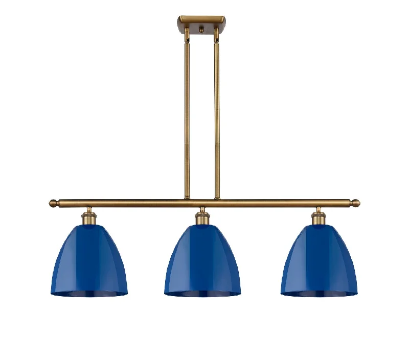 Industrial Area Lighting for Large Open SpacesBallston Three Light Island Pendant