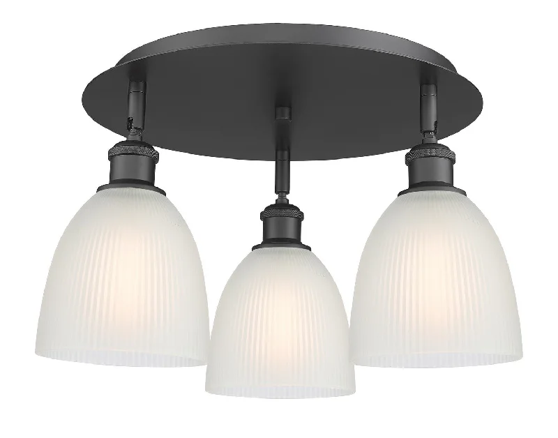 Industrial Lighting for Metal Fabrication ShopsDowntown Urban Three Light Flush Mount Industrial Lighting for Metal Fabrication ShopsDowntown Urban Three Light Flush Mount