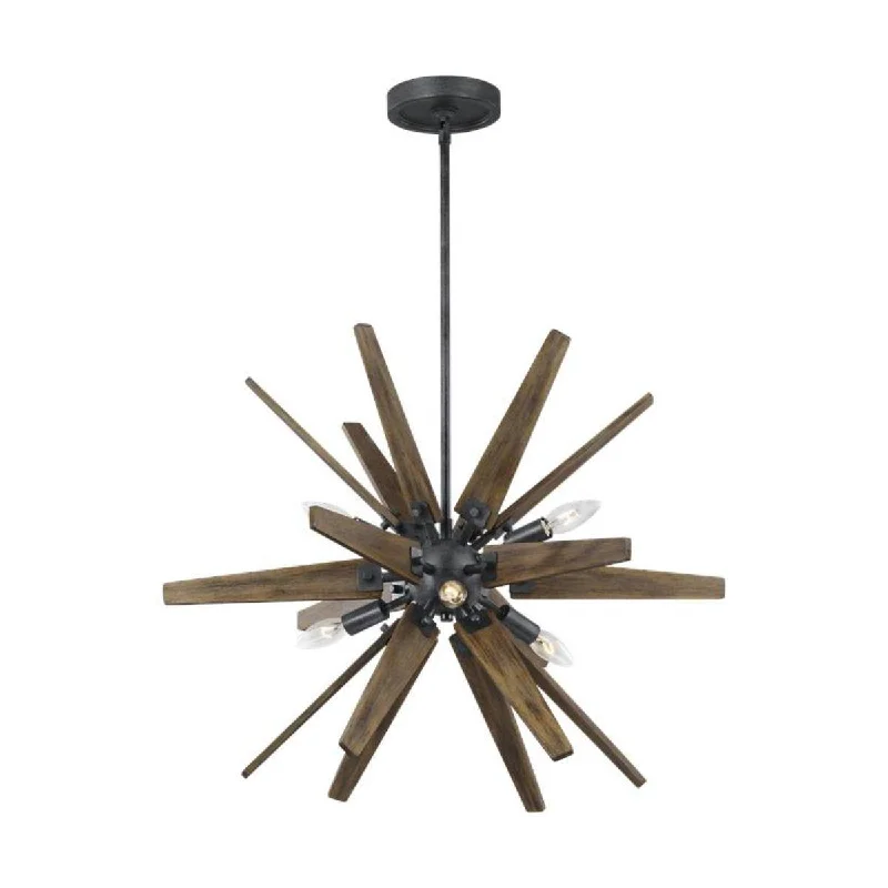 Industrial Lighting for Food Processing FactoriesTHORNE 26 in. 6 Lights Pendant Light Black finish Industrial Lighting for Food Processing FactoriesTHORNE 26 in. 6 Lights Pendant Light Black finish