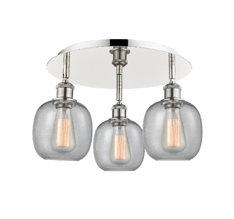Waterproof Industrial Lighting for Wet AreasDowntown Urban Three Light Flush Mount Waterproof Industrial Lighting for Wet AreasDowntown Urban Three Light Flush Mount
