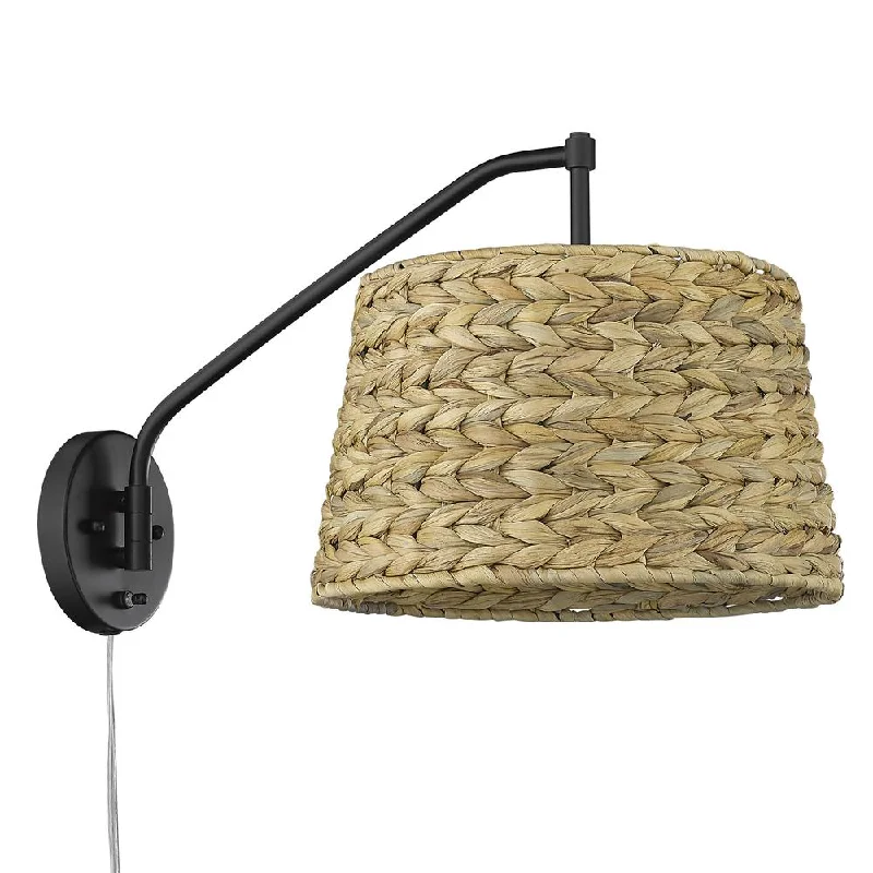 Track lighting with a chunky, bold designGolden Lighting Ryleigh 1 Light Articulating Wall Sconce With Shade Track lighting with a chunky, bold designGolden Lighting Ryleigh 1 Light Articulating Wall Sconce With Shade
