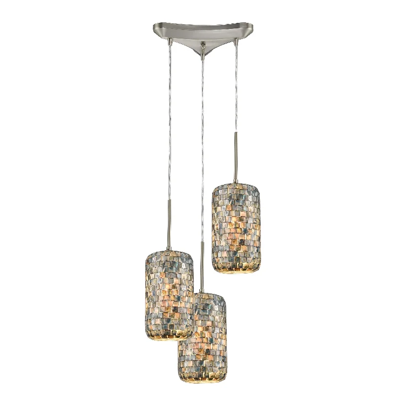 Track lighting for creating a moody atmosphereCapri 12" Wide 3-Light Pendant