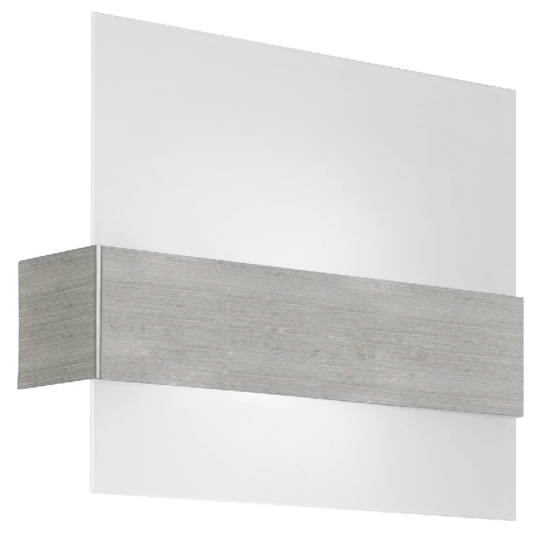 Outdoor - rated track lighting for patiosfabric wall lamps with a linen shade for a relaxed and breathable atmosphereEglo 86997A Nikita 1 Light 14 inch Matte Nickel ADA Wall Light Outdoor - rated track lighting for patiosfabric wall lamps with a linen shade for a relaxed and breathable atmosphereEglo 86997A Nikita 1 Light 14 inch Matte Nickel ADA Wall Light