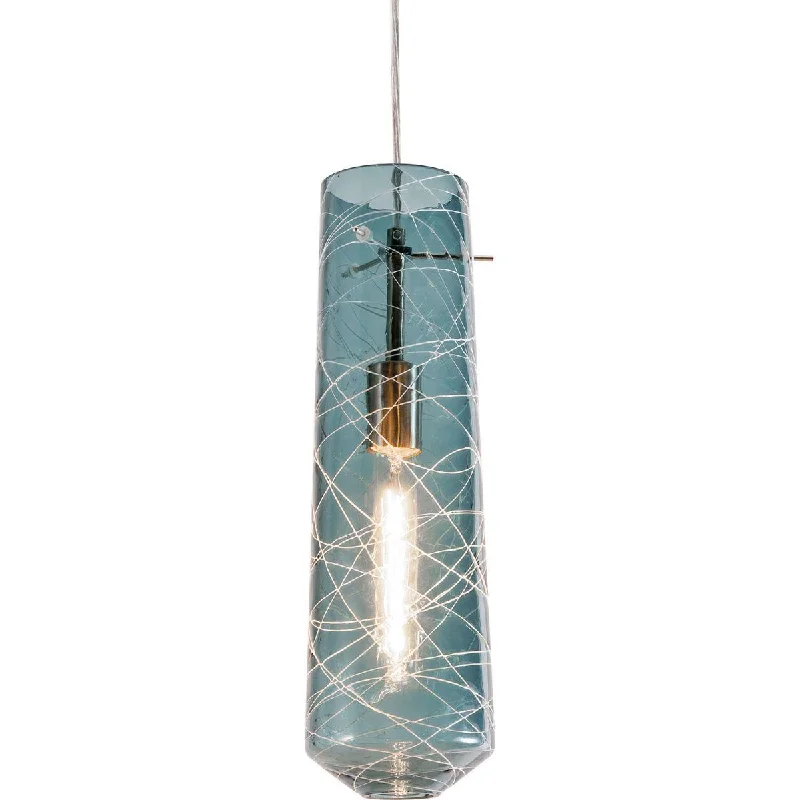 Explosion - Proof Industrial Lighting for Hazardous LocationsSpun 5 in. Pendant Light Satin Nickel Finish Steel Blue Shade Explosion - Proof Industrial Lighting for Hazardous LocationsSpun 5 in. Pendant Light Satin Nickel Finish Steel Blue Shade