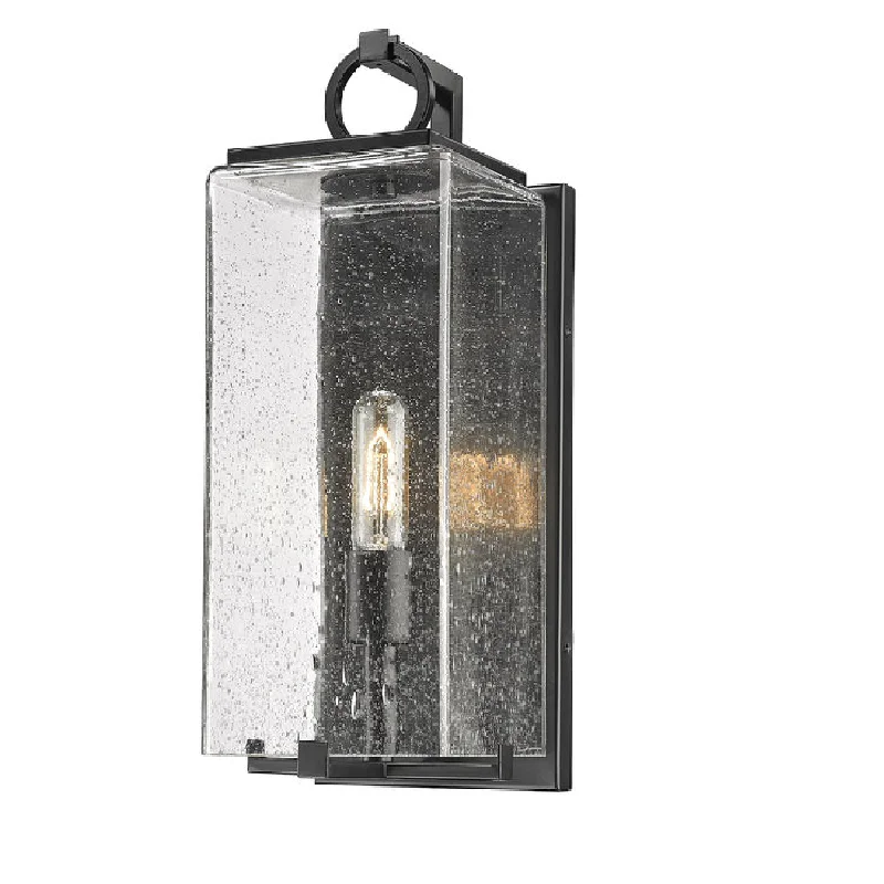 Track lighting with a sleek profileZ-Lite 592M-BK Sana Black Seedy Glass Outdoor Wall Sconce Track lighting with a sleek profileZ-Lite 592M-BK Sana Black Seedy Glass Outdoor Wall Sconce