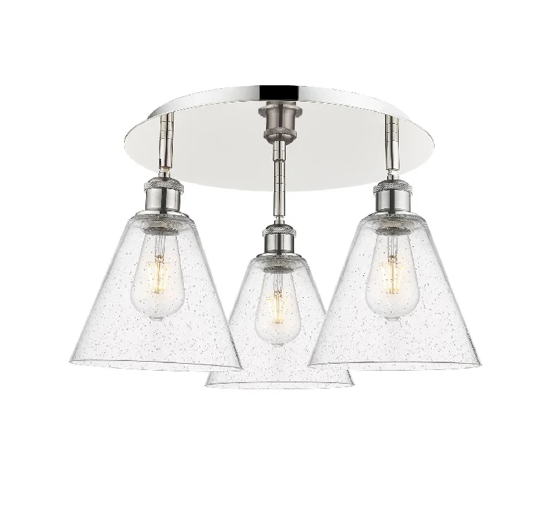 Industrial Lighting for Automotive Manufacturing PlantsDowntown Urban Three Light Flush Mount Industrial Lighting for Automotive Manufacturing PlantsDowntown Urban Three Light Flush Mount