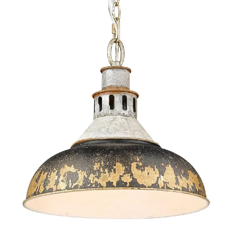 Commercial - grade track lighting for storesGolden Lighting Kinsley 1 Light Large Galvanized Steel Farmhouse Pendant Commercial - grade track lighting for storesGolden Lighting Kinsley 1 Light Large Galvanized Steel Farmhouse Pendant