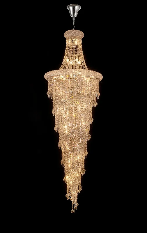 Track lighting with a decorative track designAlexandra Pendant 4 Tier 49 Light E14 Gold/Polished Chrome Track lighting with a decorative track designAlexandra Pendant 4 Tier 49 Light E14 Gold/Polished Chrome