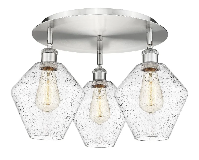 Industrial Lighting for Automotive Manufacturing PlantsDowntown Urban Three Light Flush Mount