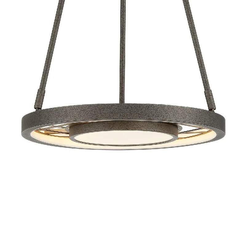 Industrial Wall - Mounted Lighting for Workshop WallsTribeca 24 in. LED Pendant Light iron & Brass Finish Industrial Wall - Mounted Lighting for Workshop WallsTribeca 24 in. LED Pendant Light iron & Brass Finish