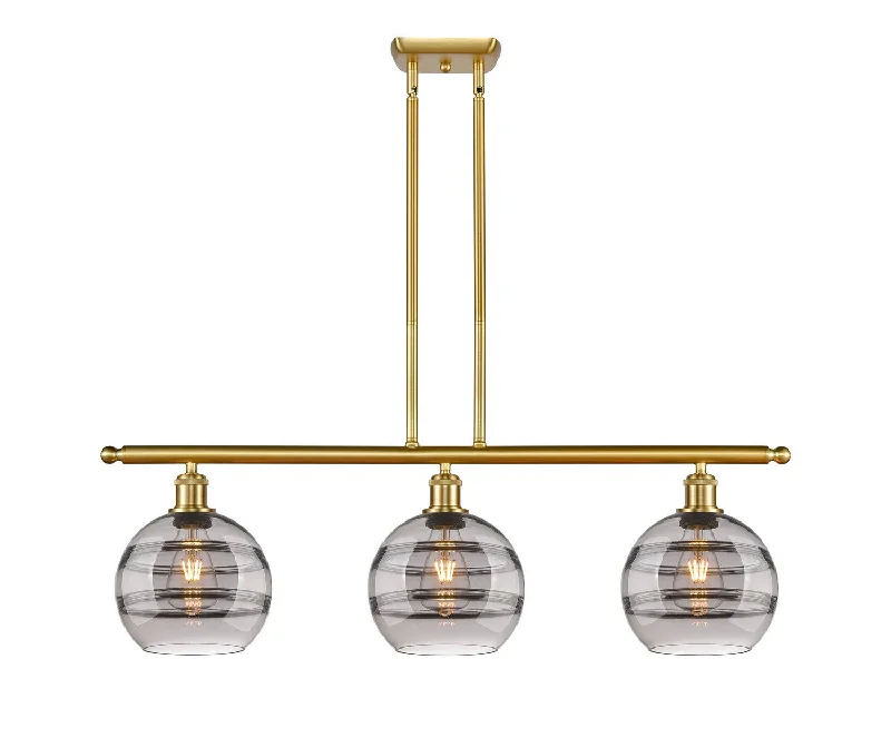 Dust - Resistant Industrial Lighting for Dirty WorkspacesBallston Three Light Island Pendant