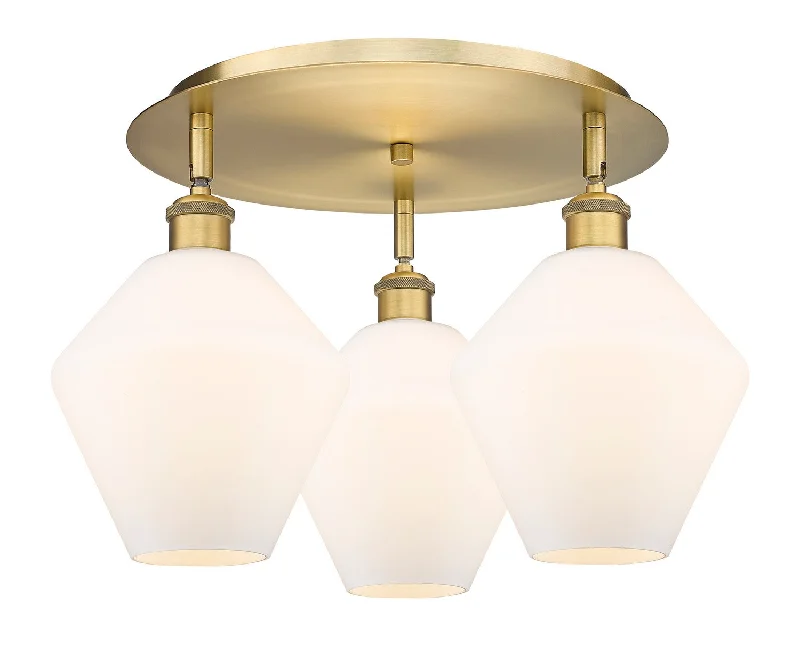 Low - Bay Industrial Lighting Fixtures for Small FactoriesDowntown Urban Three Light Flush Mount Low - Bay Industrial Lighting Fixtures for Small FactoriesDowntown Urban Three Light Flush Mount