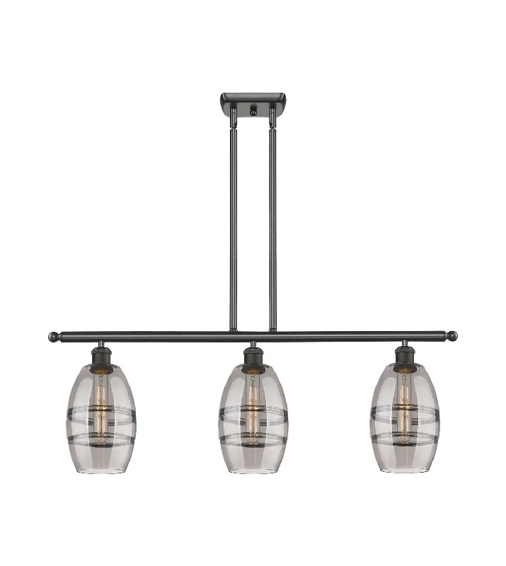 Industrial Pendant Lighting for Machine ShopsBallston Three Light Island Pendant