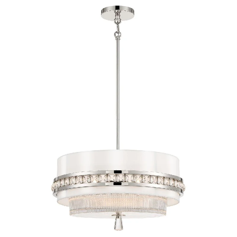 Industrial Pendant Lighting for Machine ShopsSutton 18 in. 3 Lights Pendant Light Polished Nickel Finish Industrial Pendant Lighting for Machine ShopsSutton 18 in. 3 Lights Pendant Light Polished Nickel Finish