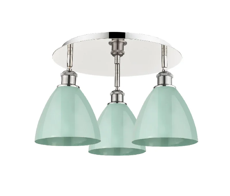 Dimmable Industrial Lighting for Ambiance ControlDowntown Urban Three Light Flush Mount Dimmable Industrial Lighting for Ambiance ControlDowntown Urban Three Light Flush Mount