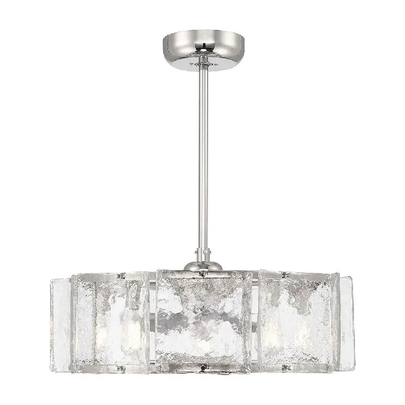 Track lighting with a brushed nickel finishGenry LED Fan D'Lier
