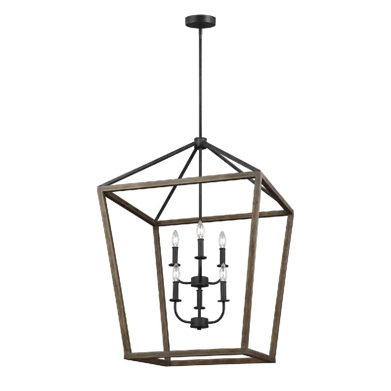 Adjustable Industrial Lighting for Flexible IlluminationGannet 26 in. 6 Lights Pendant Light -Black finish Adjustable Industrial Lighting for Flexible IlluminationGannet 26 in. 6 Lights Pendant Light -Black finish