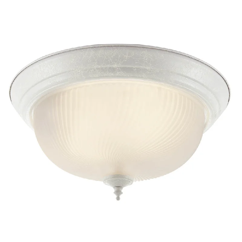 Track lighting for illuminating dining tables13011 WHT/CL - White 2 Lt. Easy Install Flush Mount