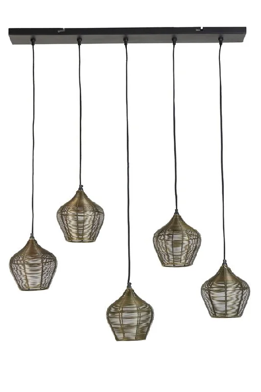 Track lighting for accentuating artworksAlvaro 5/10Lt Hanging Lamp - Antique Bronze / Matt Black Finish Track lighting for accentuating artworksAlvaro 5/10Lt Hanging Lamp - Antique Bronze / Matt Black Finish