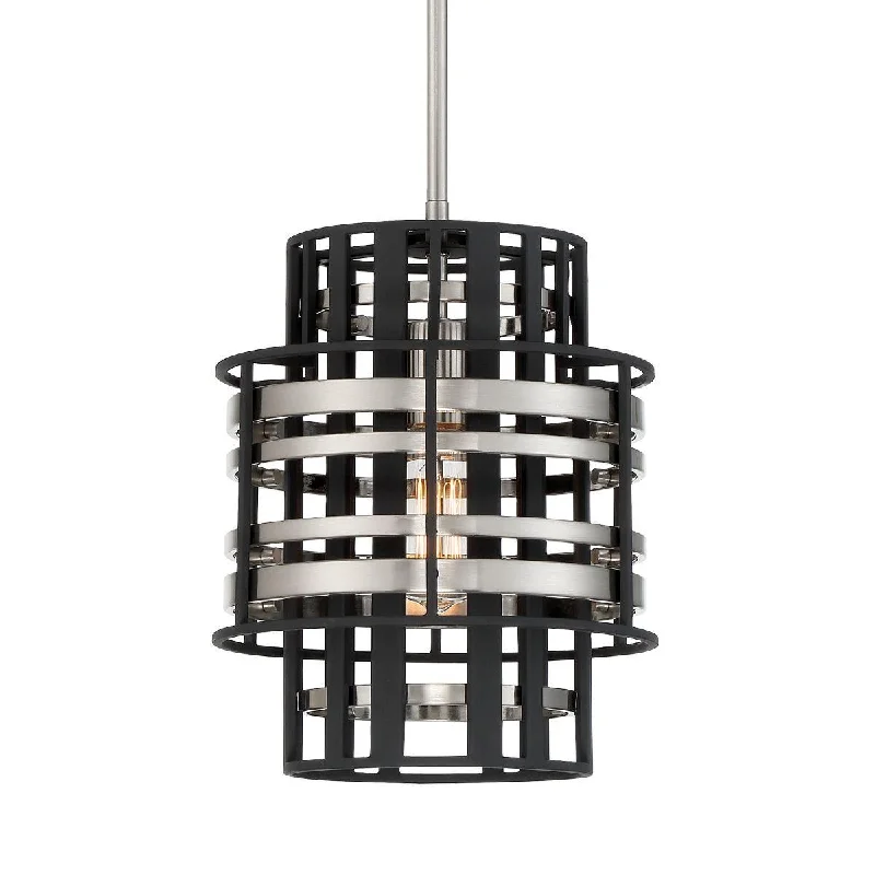 Industrial Area Lighting for Large Open SpacesPresten 10 in. Pendant Light Brushed Nickel Finish