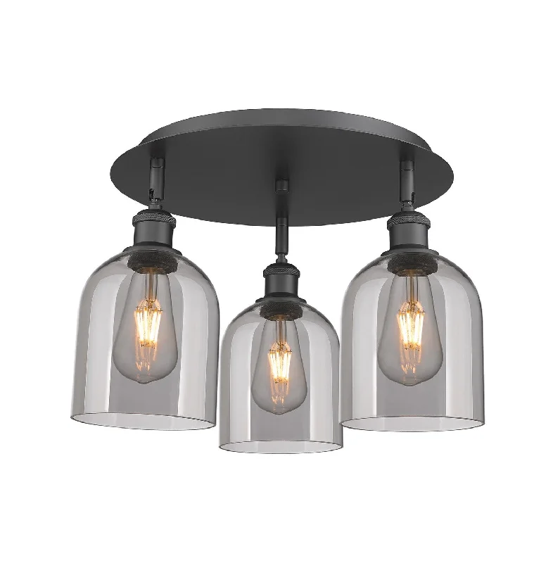 Industrial Lighting for Textile MillsDowntown Urban Three Light Flush Mount