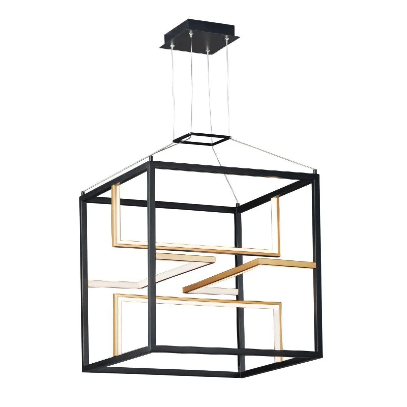 Industrial Lighting for Textile MillsChamber 18 in. 4 Lights LED Pendant Light Gold finish Industrial Lighting for Textile MillsChamber 18 in. 4 Lights LED Pendant Light Gold finish