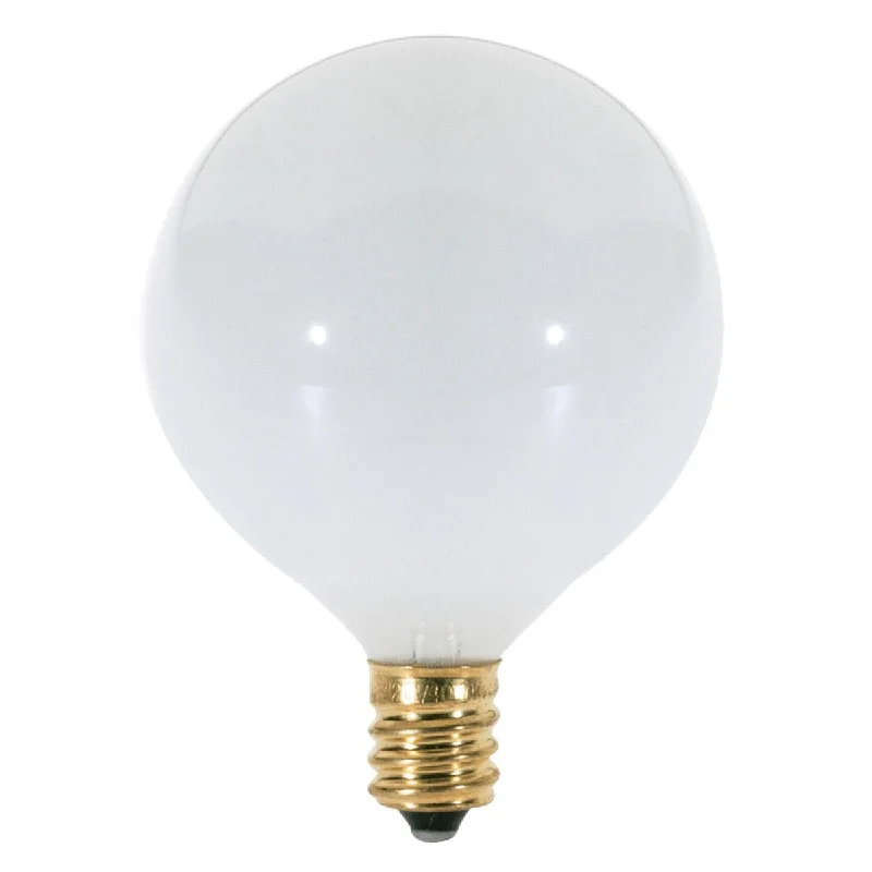 Track lighting for illuminating dining tablesSatco S3271 S3271 60W G16 1/2 Candelabra Base Globe Lamp Glossy White Track lighting for illuminating dining tablesSatco S3271 S3271 60W G16 1/2 Candelabra Base Globe Lamp Glossy White