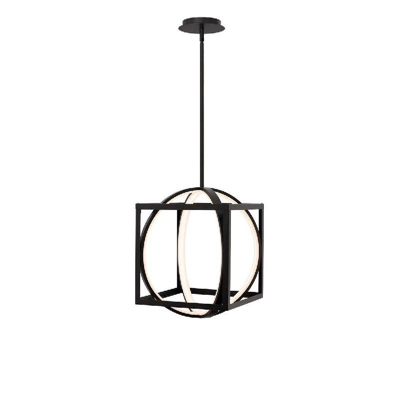 Industrial Lighting for Electronics ManufacturingGeometrix 13 in. LED Pendant Light Black finish Industrial Lighting for Electronics ManufacturingGeometrix 13 in. LED Pendant Light Black finish
