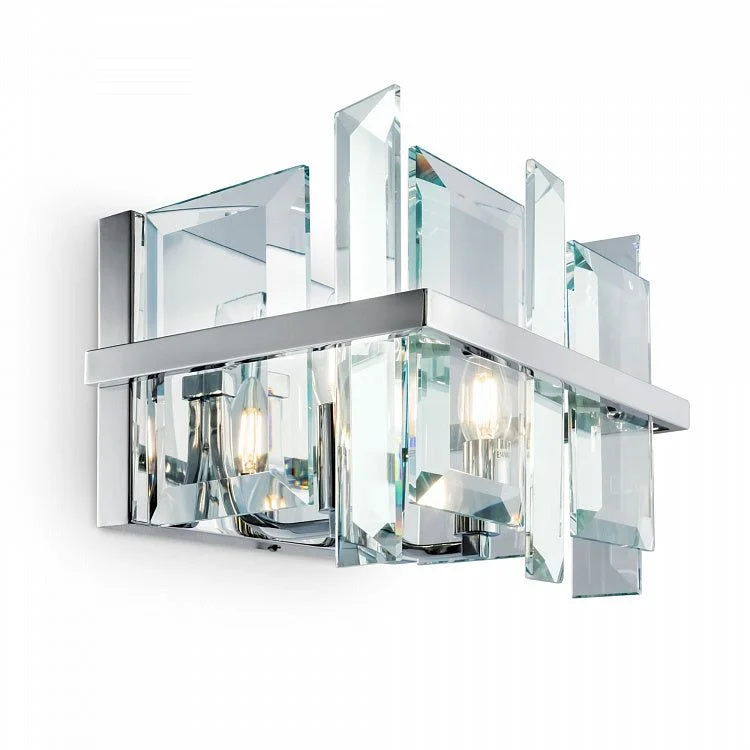 Track lighting with energy - star certificationCerezo 2lt Wall Lamp  | Chrome/Glass