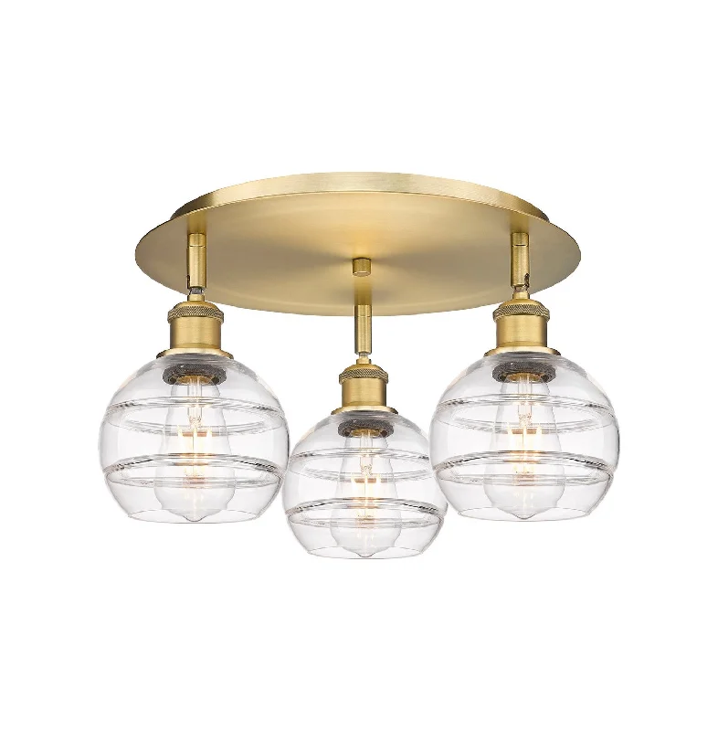 Industrial Lighting for Printing Press FacilitiesDowntown Urban Three Light Flush Mount Industrial Lighting for Printing Press FacilitiesDowntown Urban Three Light Flush Mount